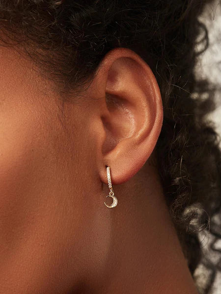 Dreamy Hoop Earrings in 14kt Gold Over Sterling Silver