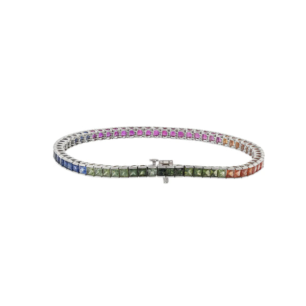 Tennis Bracelet in 14kt Gold Over Sterling Silver