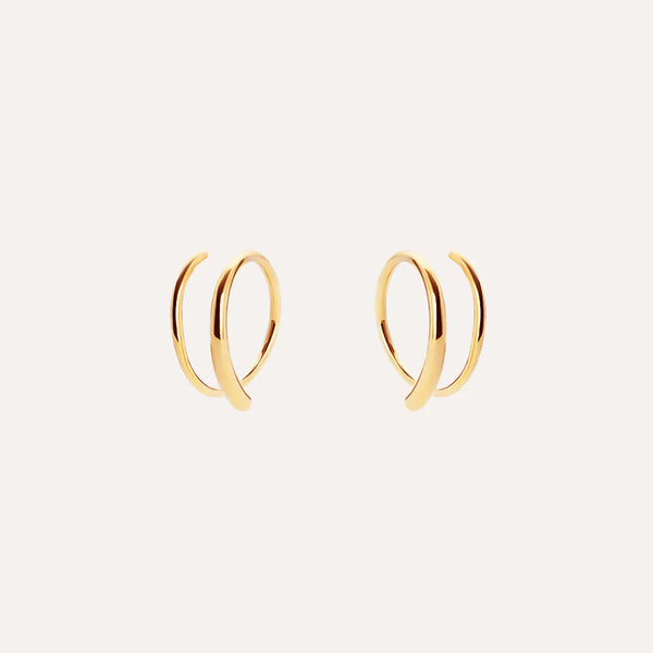 Orbit Earrings in 14kt Gold Over Sterling Silver