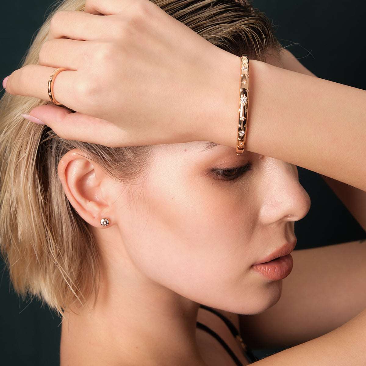 Celestial Bracelet in 14kt Gold Over Sterling Silver