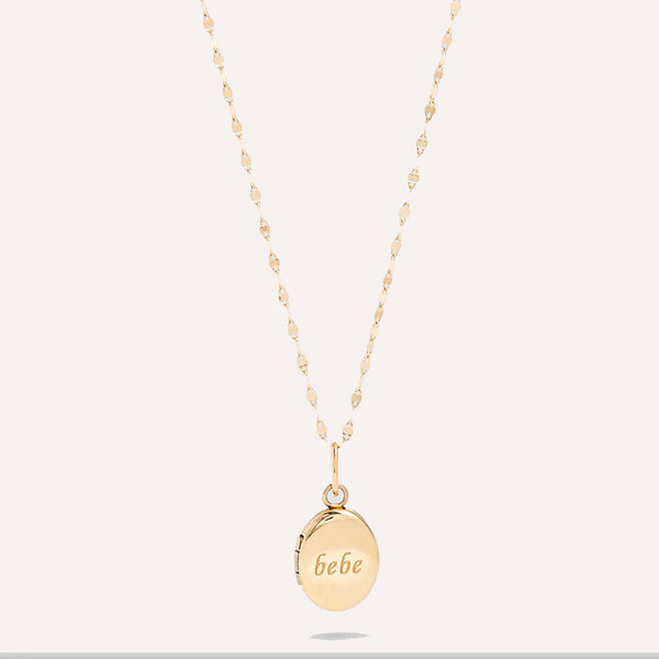 Darling Locket Necklace in 18k Gold Over Sterling Silver