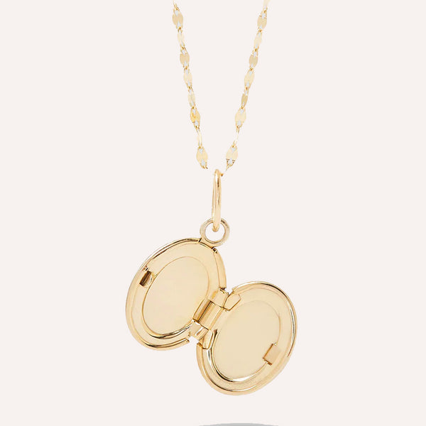 Darling Locket Necklace in 18k Gold Over Sterling Silver