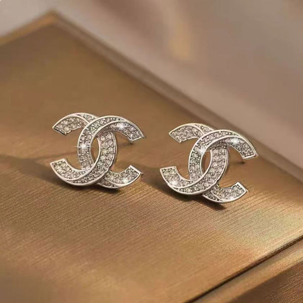 CC Radiant Earrings in 14k Gold Over Sterling Silver