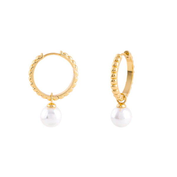 Fatale Finesse Earrings in 18kt Gold Over Sterling Silver