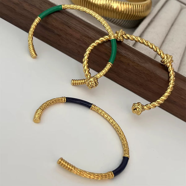 Golden Twist Bangle