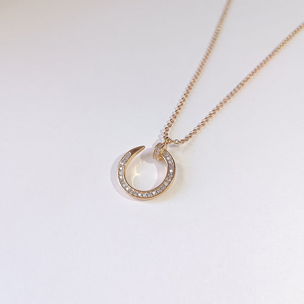 Radiant Nail Necklace in 14k Gold Over Sterling Silver