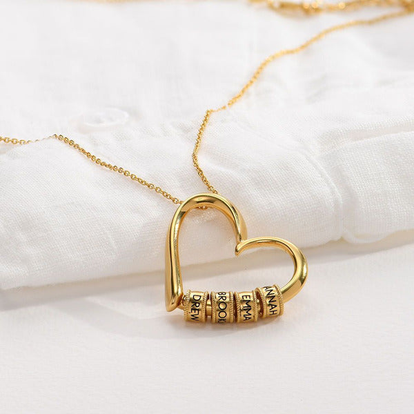 Belong Heart Name Necklace in 18K Gold Over Sterling Silver