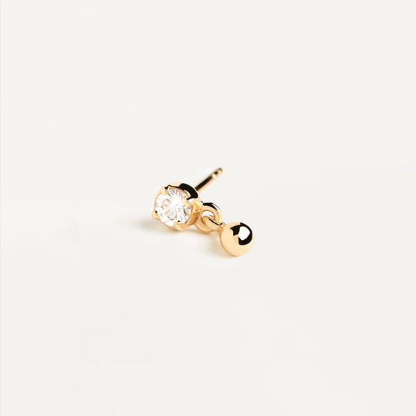 Mini Adore Stud Earrings in 14k Gold over Sterling Silver