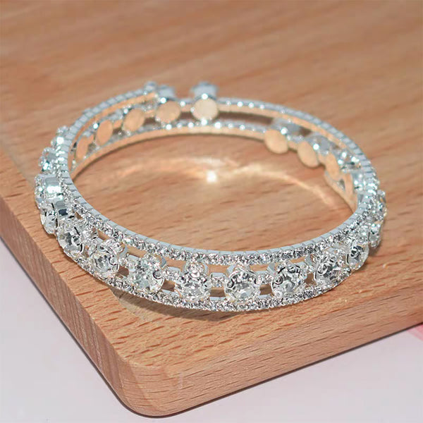 Radiant Wrap Bangle in 925 Sterling Silver