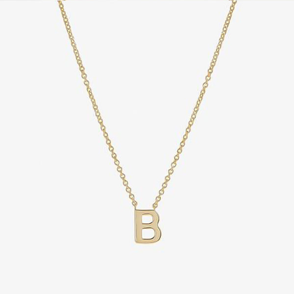 Initial Energetic Necklace in 14kt Gold Over Sterling Silver