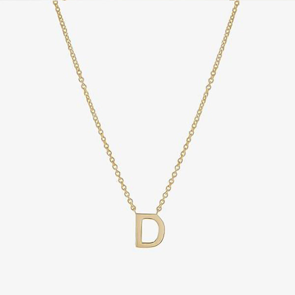 Initial Energetic Necklace in 14kt Gold Over Sterling Silver