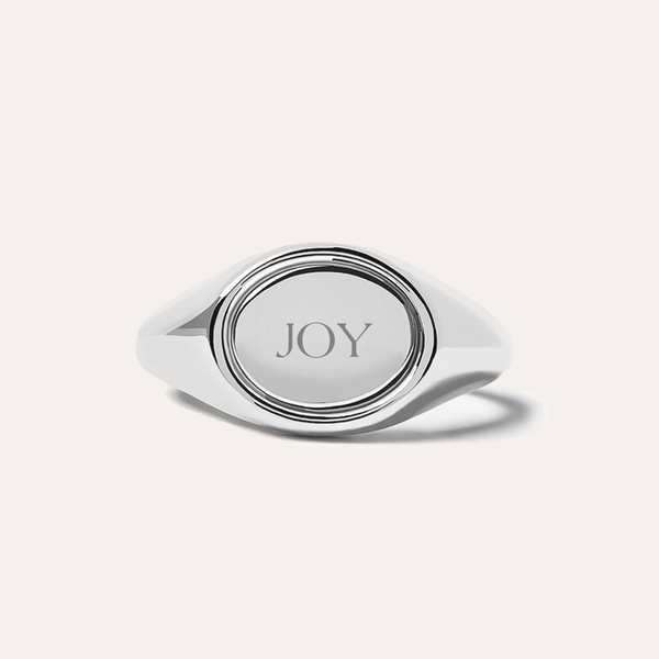 Initial Glorious Ring in 14k Gold Over Sterling Silver