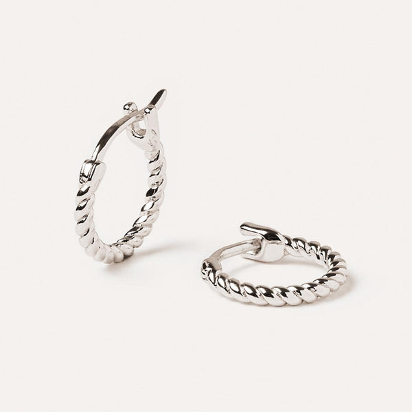 Ana Mini Rope Hoop Earrings - JOOPITA