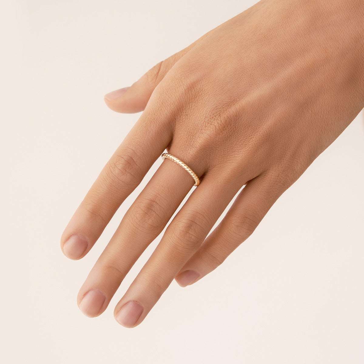 Ana Rope Rings Set in 14kt Gold Over Sterling Silver