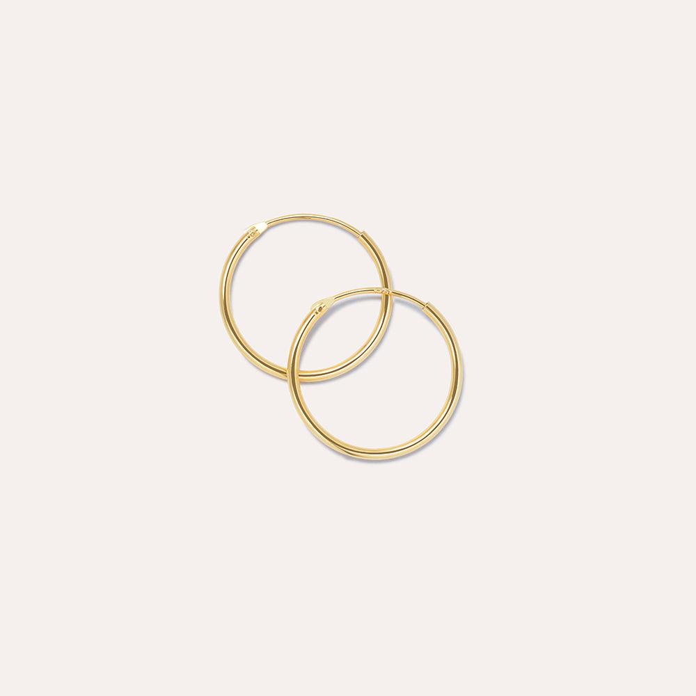 Joop Solid Gold Midi Hoops - JOOPITA