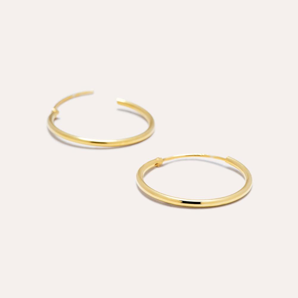 Joop Solid Gold Midi Hoops - JOOPITA