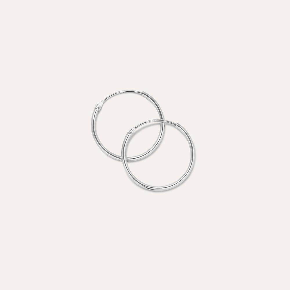 Joop Sterling Silver Midi Hoops - JOOPITA