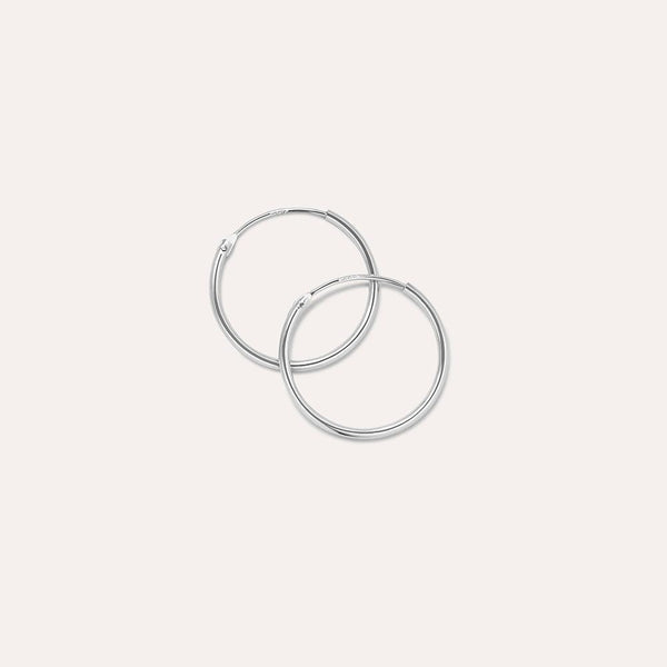 Joop Sterling Silver Midi Hoops - JOOPITA