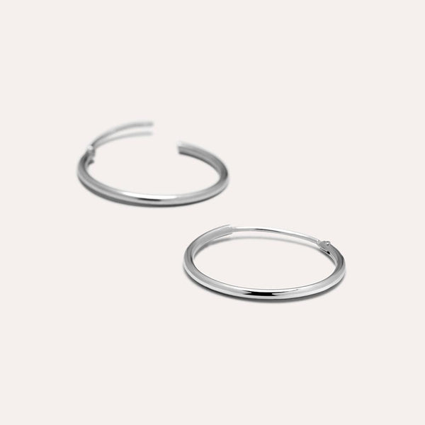 Joop Sterling Silver Midi Hoops - JOOPITA