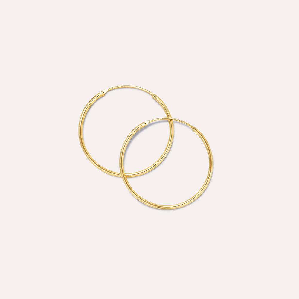 Joop Solid Gold Large Hoops - JOOPITA