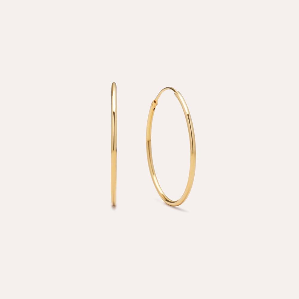 Joop Solid Gold Large Hoops - JOOPITA