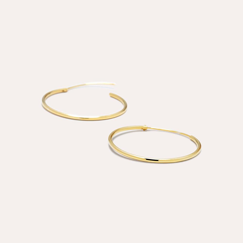 Joop Solid Gold Large Hoops - JOOPITA