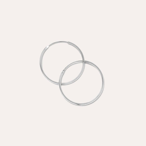 Joop Sterling Silver Large Hoops - JOOPITA