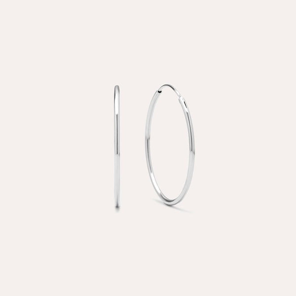 Joop Sterling Silver Large Hoops - JOOPITA