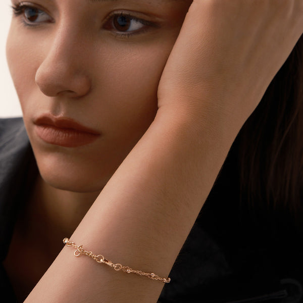 Orbit Bracelet in 14kt Gold Over Sterling Silver