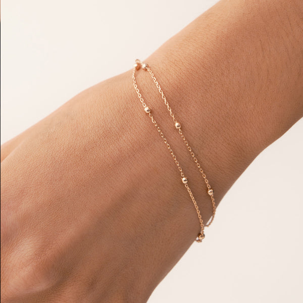 Orbit Bracelet in 14kt Gold Over Sterling Silver