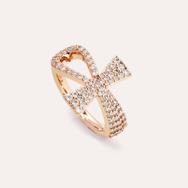 Eternal Pavé Ring in 14kt Gold Over Sterling Silver