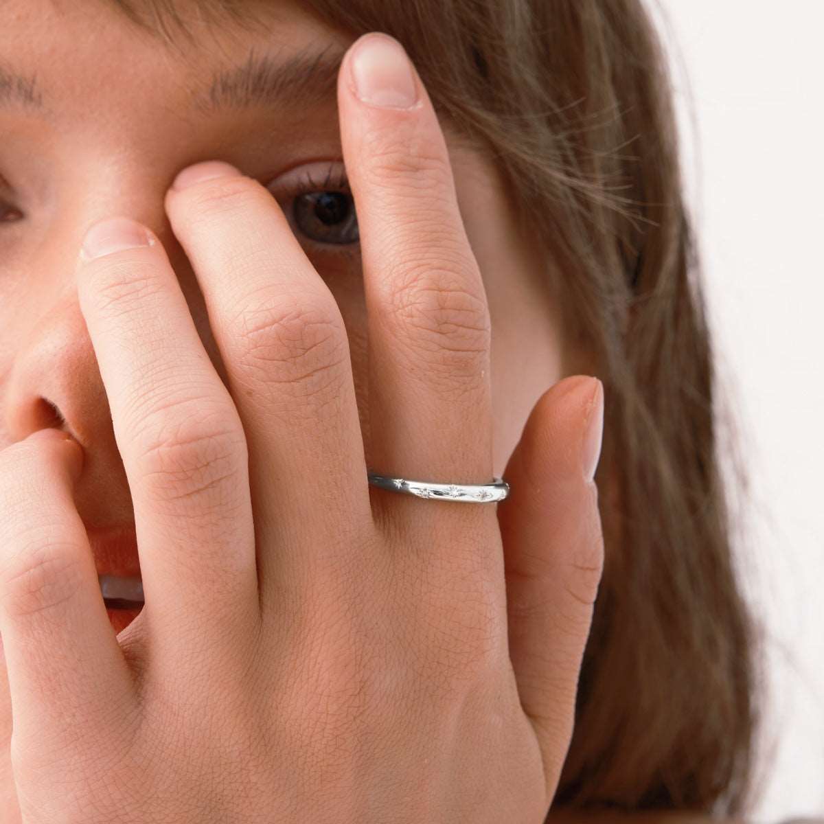 Celestial Starry Ring in 14kt Gold Over Sterling Silver