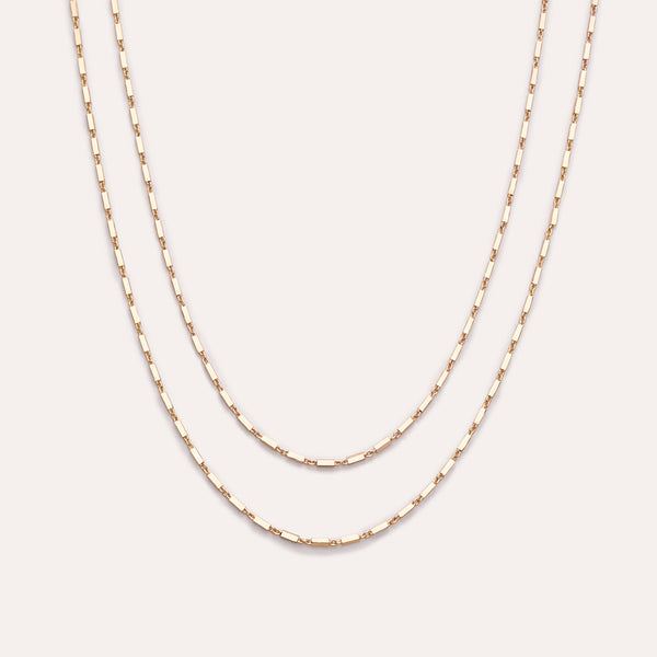 Double Chain Silver Necklace