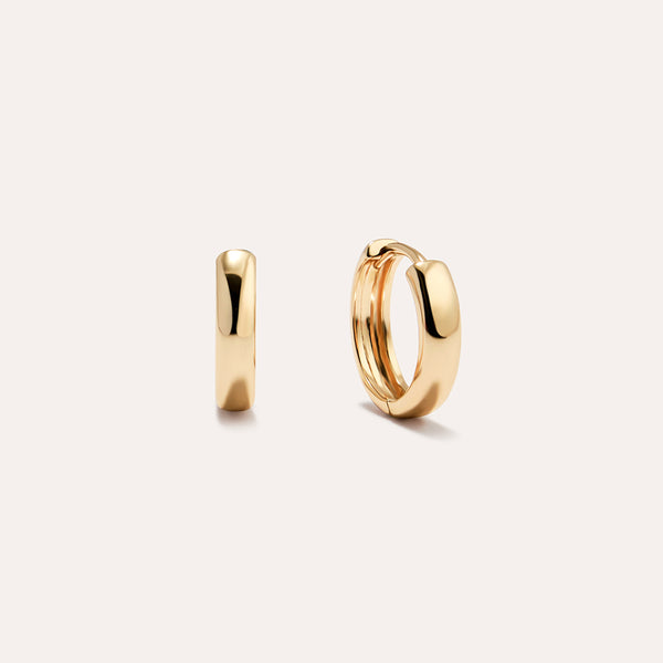 Bold Vermeil Small Hoop Earrings in 14kt Gold Over Sterling Silver