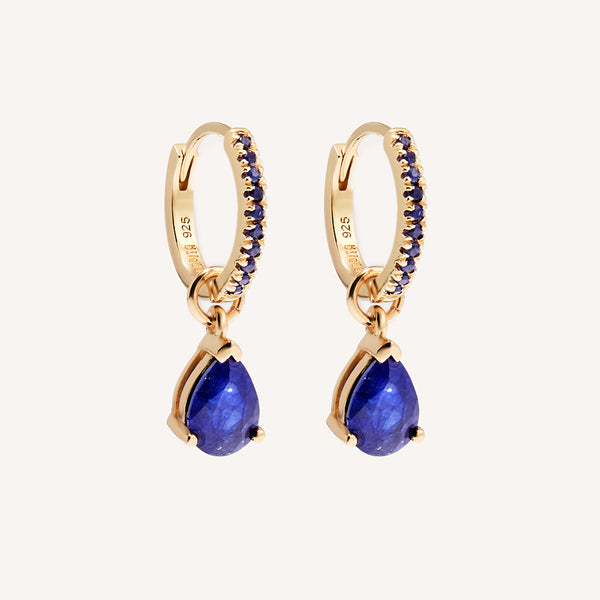 Strength Sapphire Charm Earrings