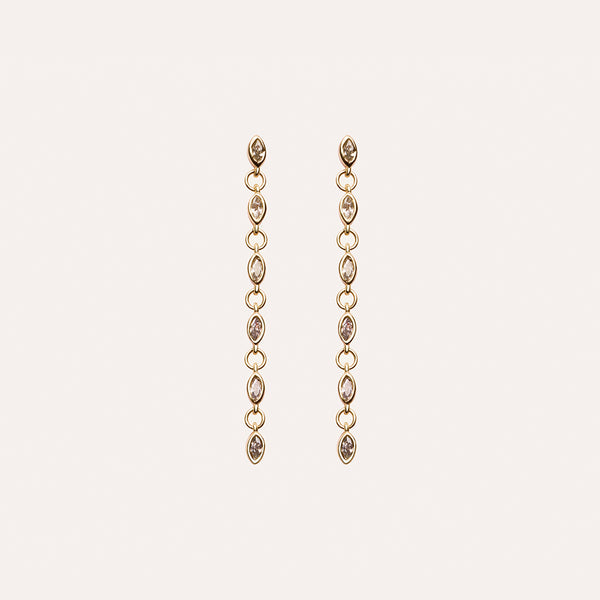 Cascade Earrings in 14kt Gold Over Sterling Silver