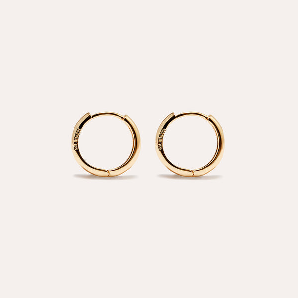 Bold Vermeil Small Hoop Earrings in 14kt Gold Over Sterling Silver