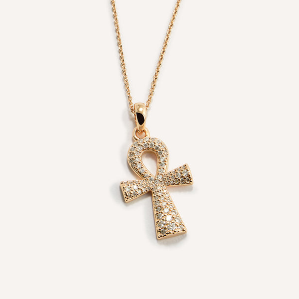 Eternal Pavé Necklace in 14kt Gold Over Sterling Silver