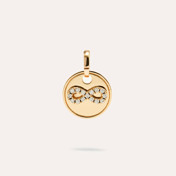 Infinite Pendant in 14kt Gold Over Sterling Silver