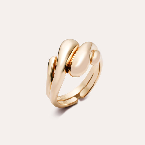 Double Resilience Vermeil Rings in 14kt Gold Over Sterling Silver