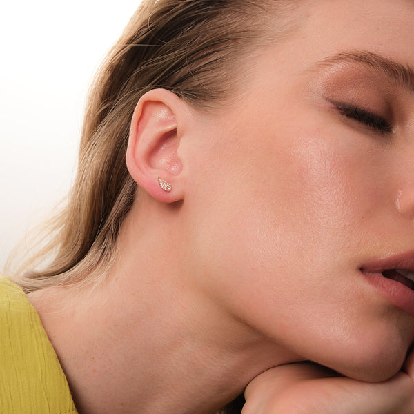 Wings To Fly Stud Earrings in 14kt Gold Over Sterling Silver