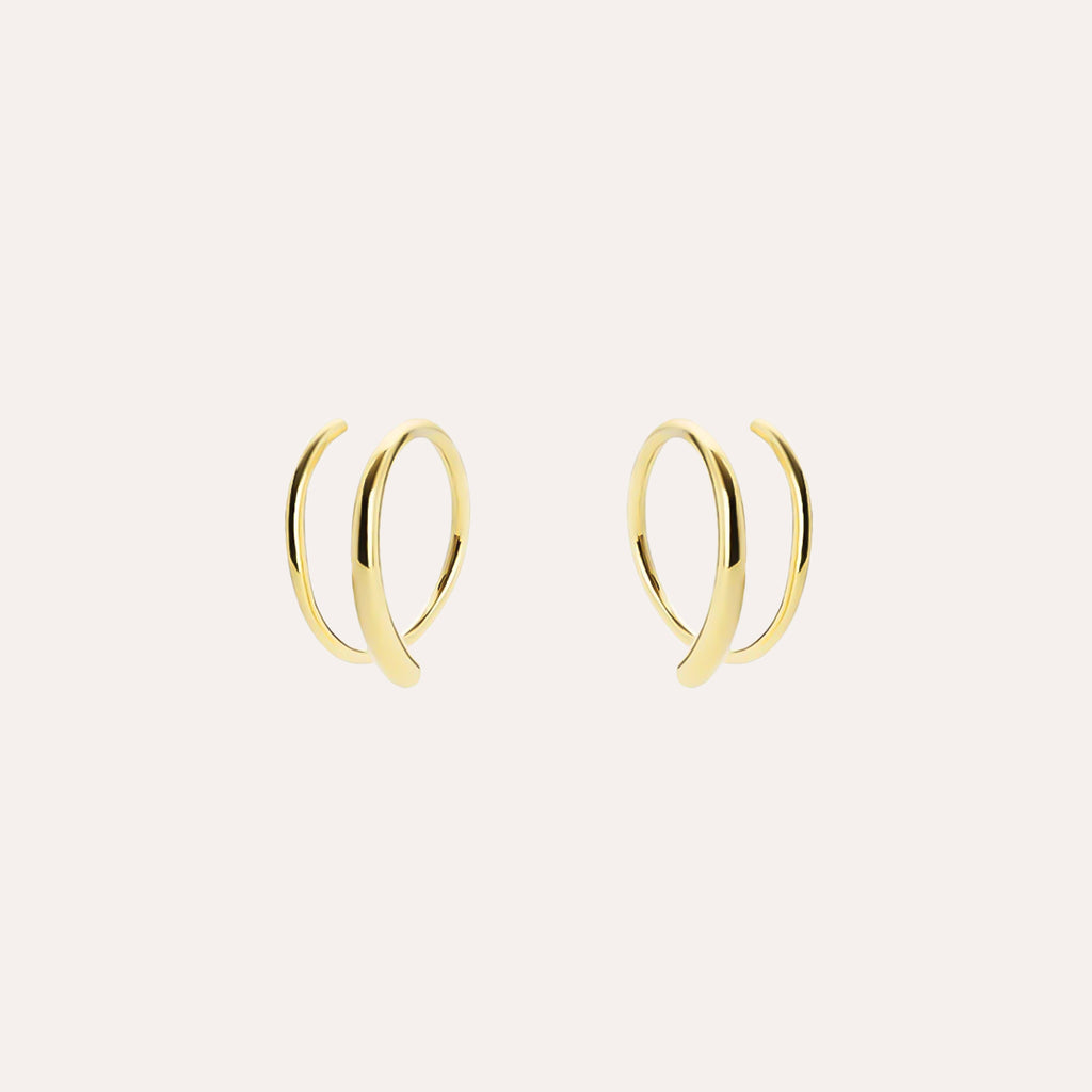 Orbit Earrings in 14kt Gold Over Sterling Silver