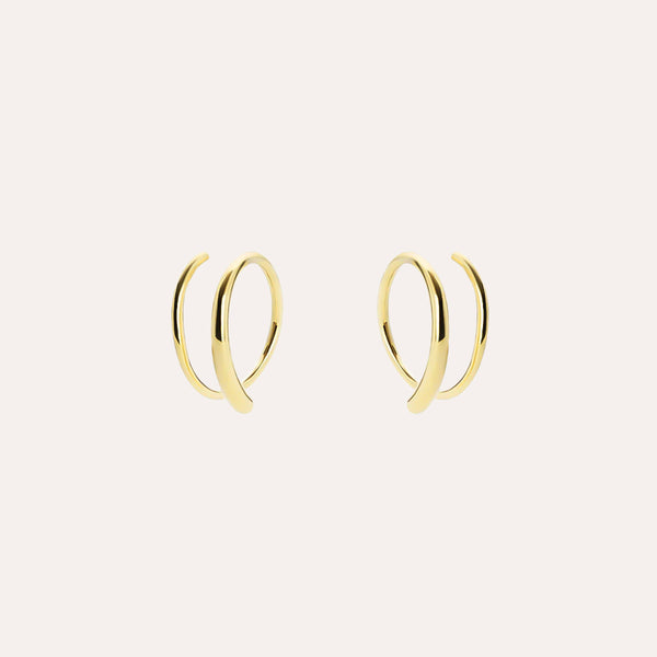 Orbit Earrings in 14kt Gold Over Sterling Silver