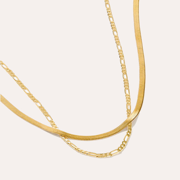 Stronger Together Vermeil Necklace Set in 14kt Gold Over Sterling Silver