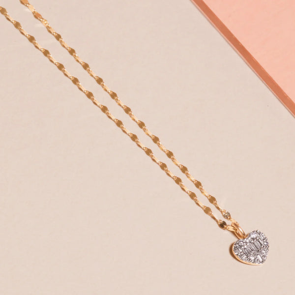 Center of Love Diamond Necklace