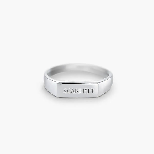 Intuitive Name Ring in 14kt Gold Over Sterling Silver