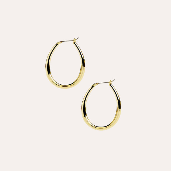 Resilience Hoop Earrings in Sterling Silver