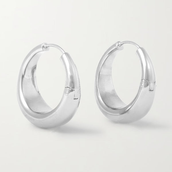 Beast Hoop Earrings in 14kt Gold Over Sterling Silver