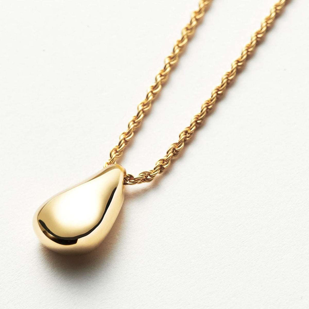 Bold Teardrop Necklace in Sterling Silver