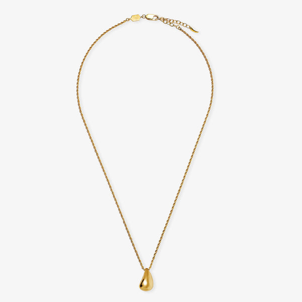 Bold Teardrop Necklace in 14kt Gold Over Sterling Silver